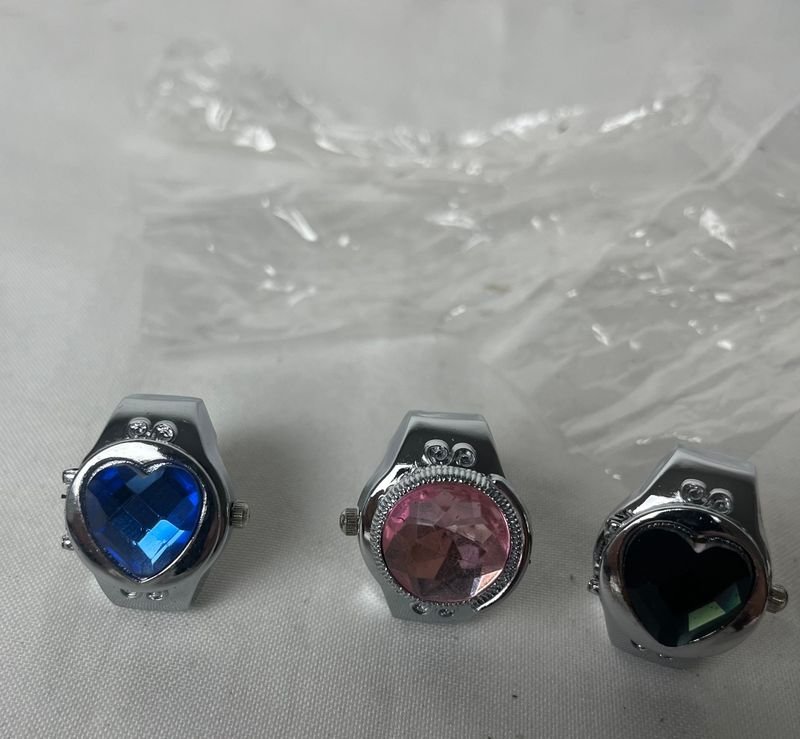Anillos de plata con piedras coloridas - imagen 3