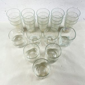Lote de 19 Vasos Hialinos Transparentes de Vidrio - imagen 2