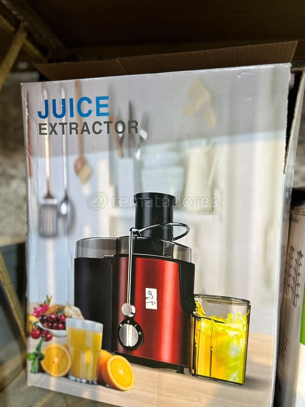 Extractor de Jugo Rojo Metálico