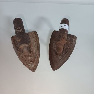 Dos Planchas de Hierro Antiguas para Planchar Ropa - imagen 2