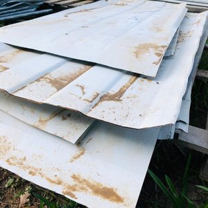 Lote de 29 Recortes de Chapa Metálica Blanca - imagen 2