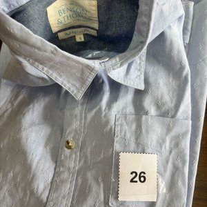 Camisa Benson & Thomas Celeste Talle S Nueva - imagen 2