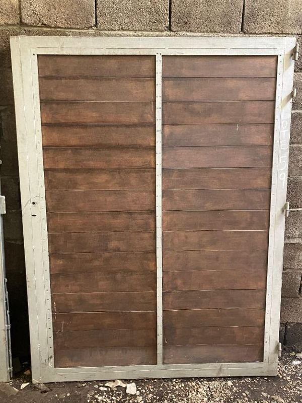 Puertas de garaje en hierro y paneles imitación madera - imagen 8
