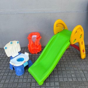 Lote siguiente: Tobogán Infantil, Chaleco Salvavidas y Orinal Fisher-Price