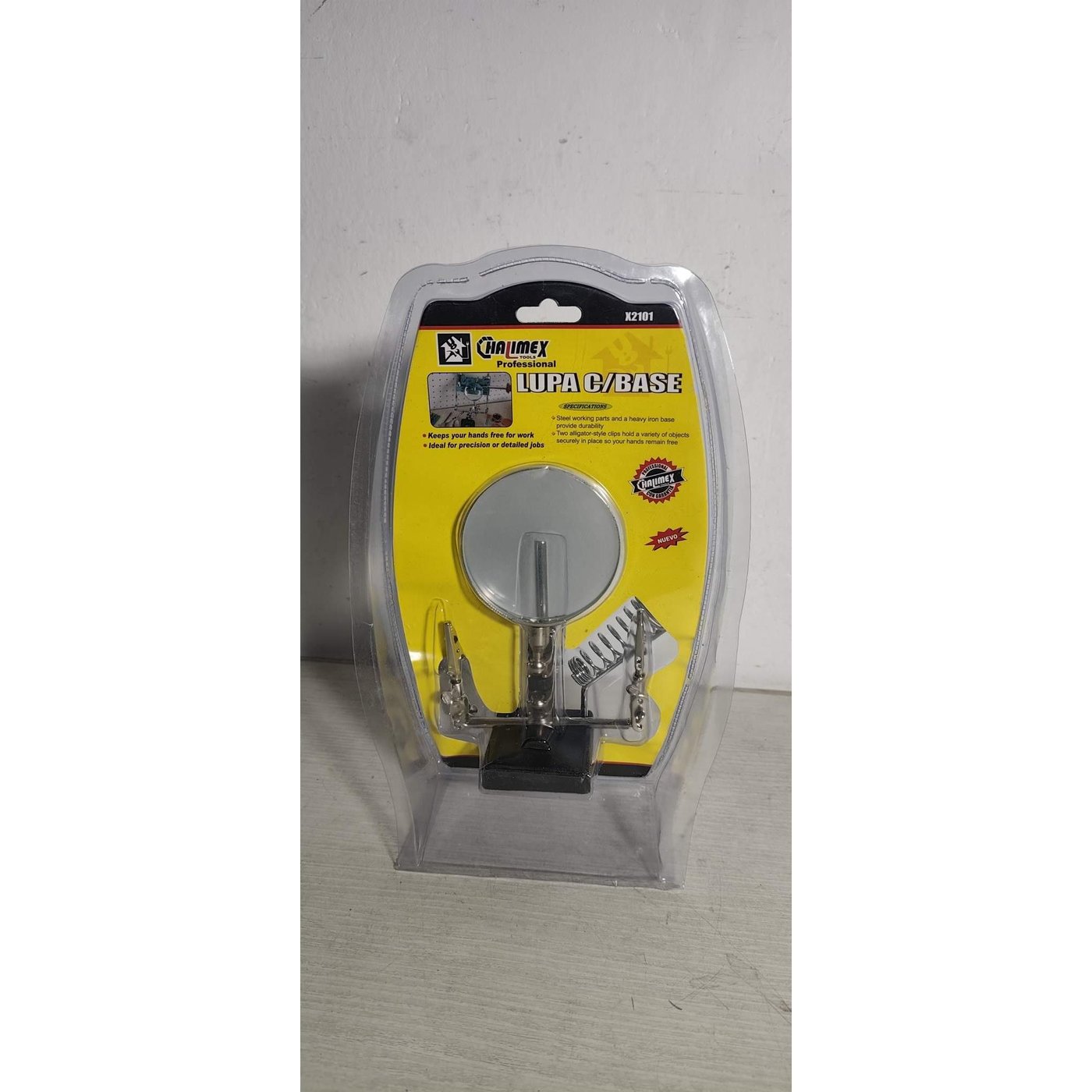 Lupa Relojero Profesional con Base y Pinza