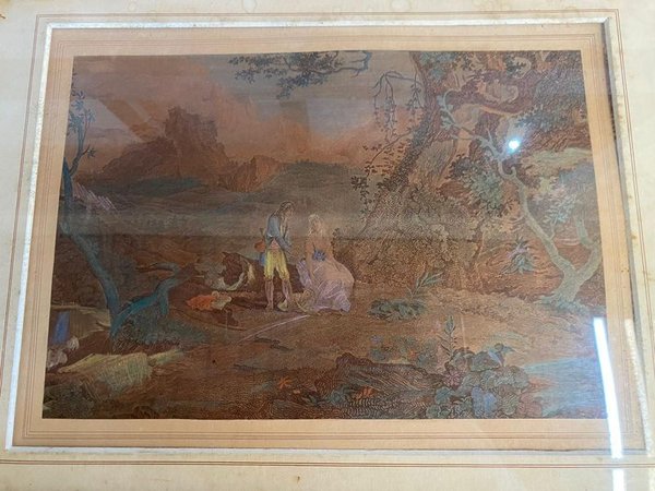 Pintura al óleo en marco antiguo - imagen 2