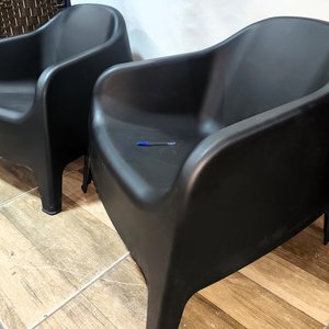 Juego de 2 Sillones Skarpo para Exterior en PVC Negro - imagen 5