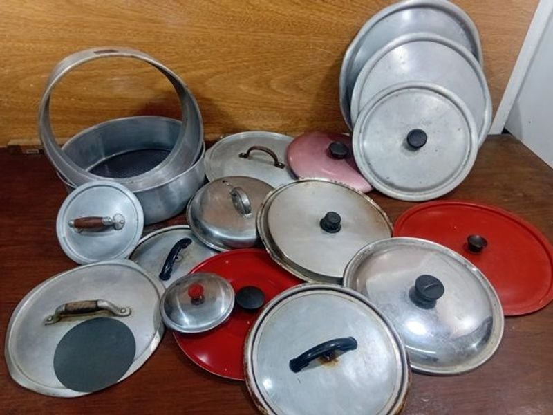 Lote de Tapas de Ollas y 2 Torteras Desmontables