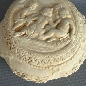 Alhajero de Terracota con Tapa Falconi Ecidio - Decoración Clásica - imagen 7