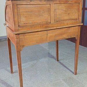 Antiguo Escritorio Secreter con Cortina Enrollar y Cajones - imagen 6