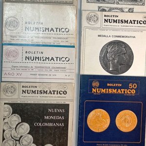 Lote de 7 Publicaciones: El Informador y Boletín Numismático (Colombia, 1970s-1990s) - imagen 1