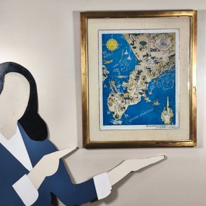 Litografía Pictórica "Punta del Este" de Alberto Iribarren, 1942 - imagen 12