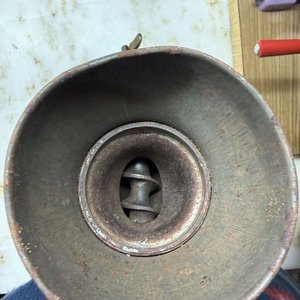 Molino Manual Antiguo Maesa de Hierro Fundido Rojo - imagen 4