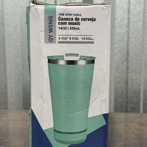 Vaso Térmico Naranja con Altavoz QY Weng - imagen 1