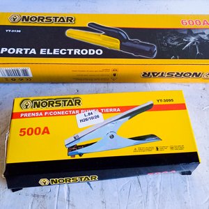 Careta de Soldar, Pinza Masa y Porta Electrodo Norstar - imagen 2