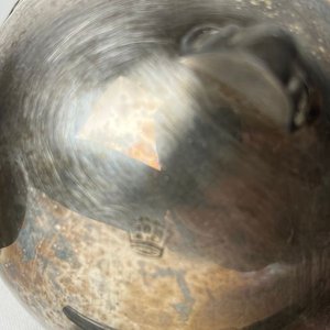Yerbero y Azucarero de Platina Labrada con Tapa y Tirador - imagen 6