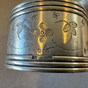 Puño de rebenque y 2 servilleteros - imagen 5