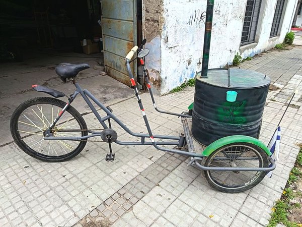 Bicicleta Triciclo "Manisera" con Tambor Grande - Lista para Trabajar