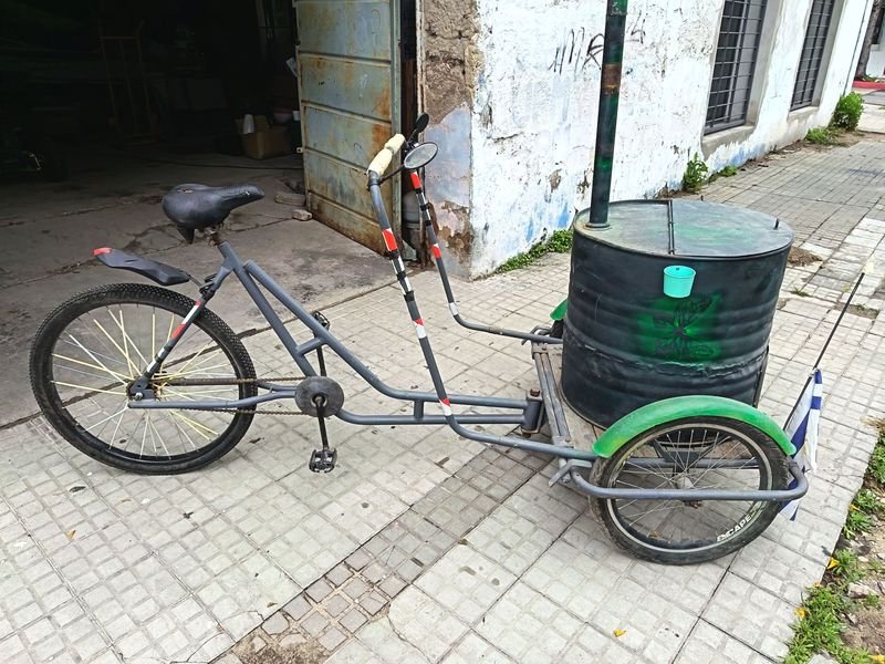 Bicicleta Triciclo "Manisera" con Tambor Grande - Lista para Trabajar