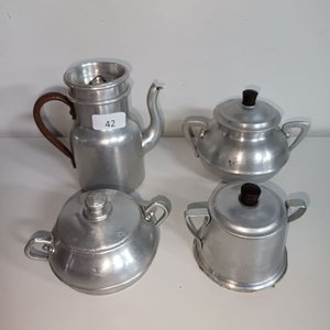 Juego de Cafeteras y Azucareros de Aluminio - imagen 7