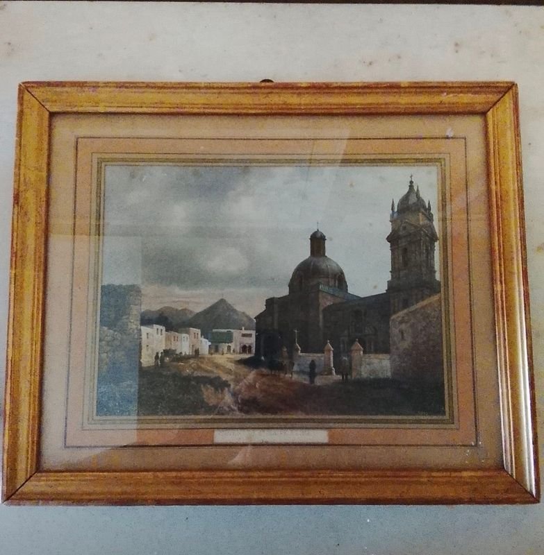 Litografía Antigua "La Bonita" 1836-1837 por Luis Felipe de Francia