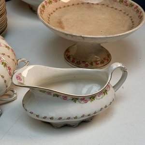 Juego de Vajilla Inglesa de Loza con Diseño Floral Rosa - imagen 13