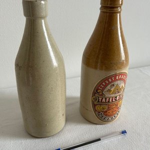 Antiguos Porrones de Cerámica para Cerveza - imagen 2