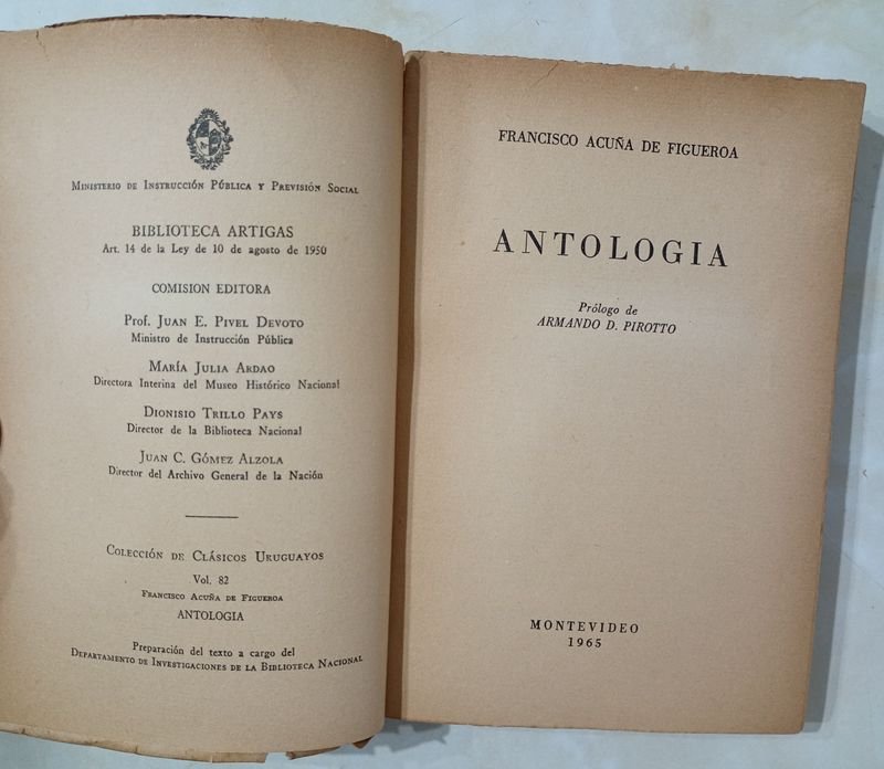Libro "ANTOLOGÍA" de FRANCISCO ACUÑA DE FIGUEROA - imagen 2