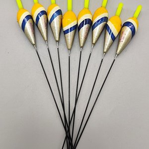 Lote de 8 Boyas de Pesca Boston con Antena Larga - imagen 1