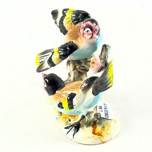 Figura de Pareja de Pájaros en Porcelana, 10 cm - imagen 2