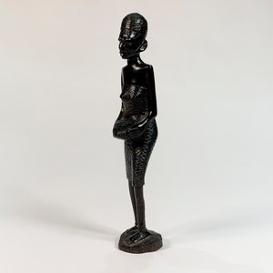 Lote anterior: Talla en Madera Dama Africana con Canastos - 22 cm