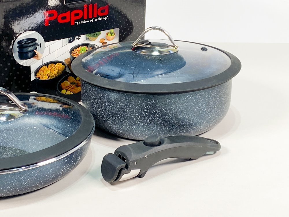 Set de batería Papilla para cocina en gris - imagen 3