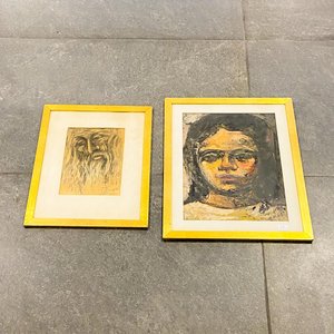 Dos cuadros personajes firmados - imagen 1