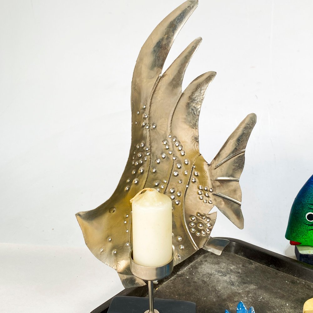 Decoración de pez verde y estrellas de mar - imagen 5