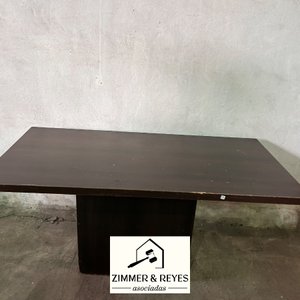 Mesa de Comedor Rectangular Oscura para 6 Sillas - imagen 4