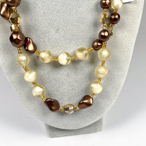 Collar de Cristal y Perlas Sintéticas en Dos Vueltas - imagen 4