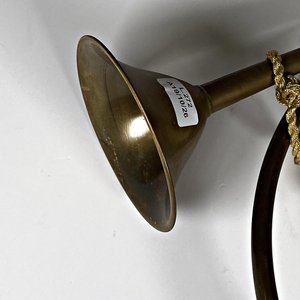 Trompeta de Cacería Antigua de Bronce Diana - imagen 3