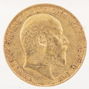 Moneda de Oro Británica 1 Libra 1907 - Peso 7.9g - imagen 2