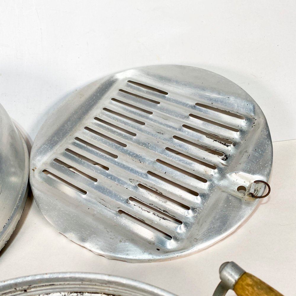 Horno antiguo en aluminio mariposa con asas laterales y diámetro de 34 cm - imagen 4