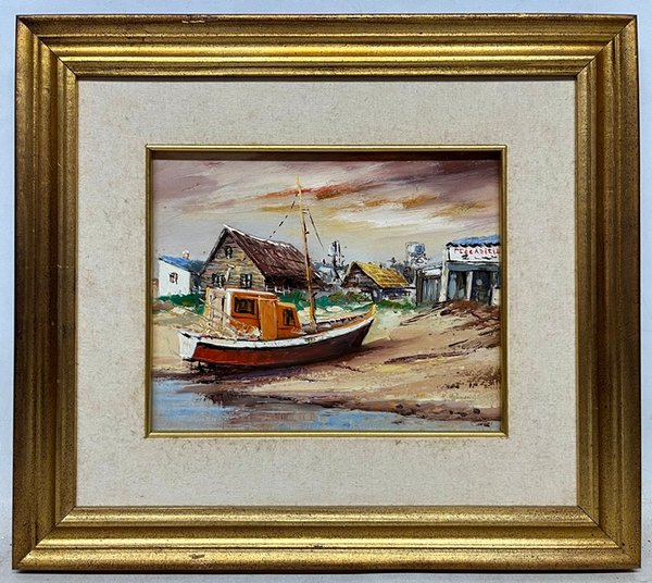 Lote siguiente: Pintura de Alfredo Rodriguez Molinari - Punta del Diablo