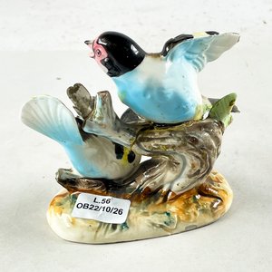 Figura de Pareja de Pájaros en Porcelana, 10 cm - imagen 3