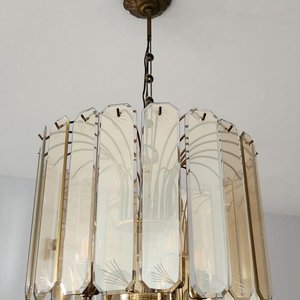 Lote anterior: Lámpara Colgante de Metal y Vidrio Color Caramelo con 5 Luces