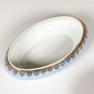 Dos Cofres de Porcelana Francesa Limoges y Checa con Decoración Floral y Damas - imagen 7