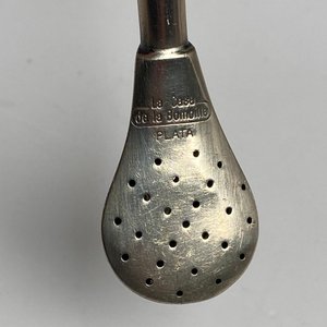 Bombilla de Plata y Oro para Mate con Detalles Labrados - imagen 2