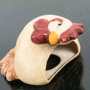 Jardinera de Pared de Cerámica con Figura de Gallo y Huevos - imagen 2