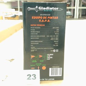 Equipo de Pintar Gladiator Master HV 6700/220 con Pistola y Depósito - imagen 3