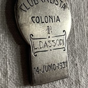 Medalla Plata Primer Puesto Club Ciclista Colonia 1931 - imagen 6