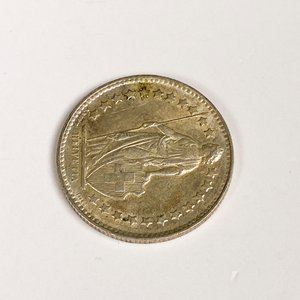 Cuatro Monedas de Plata Suizas Antiguas: 1 Fr. 1903, 1 Fr. 1961, 1/2 Fr. 1934 y 1 Fr. 1951 - imagen 6