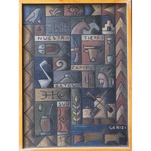 Lote anterior: Óleo "Constructivo Nuestra Tierra" de Garizi - 65 x 47 cm