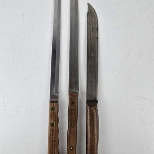 Juego de 3 Cuchillos Grandes de Acero Inoxidable - imagen 2